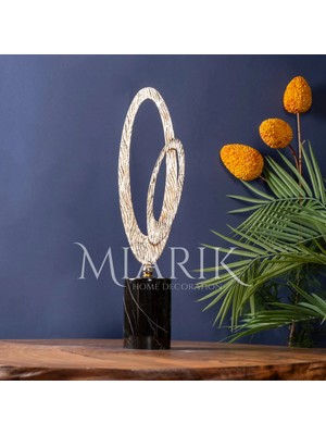 Miarik Design Dekoratif Mermer Kaideli Tekli Kelebek Obje