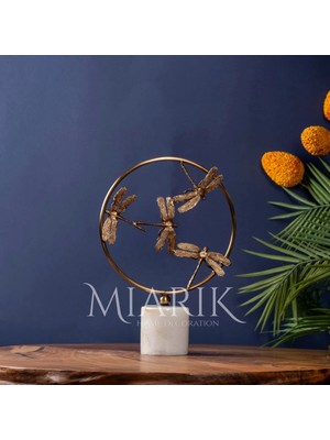 Miarik Design Dekoratif Yusufçuk Aksesuar Figürlü Tek Dekoratif Obje