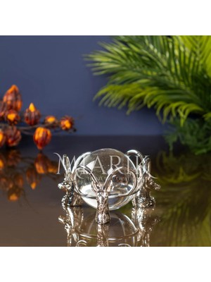 Miarik Design Dekoratif Kristal Küreli Oğlak Aksesuar