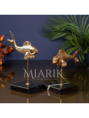 Miarik Design Dekoratif Balık Dekor Obje 2li