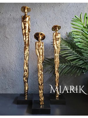 Miarik Design Dekoratif 3lu Sapkali Adamlar