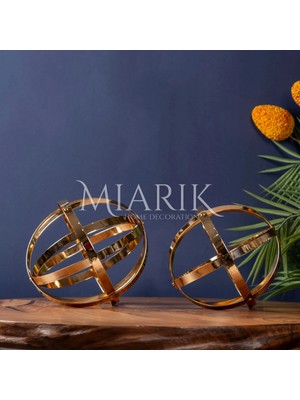 Miarik Design Dekoratif Soyut Çember Dünya Obje