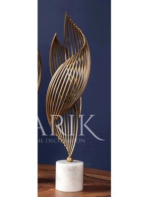 Miarik Design Dekoratif Tekli Mermer Kaideli Hortum Sipiral Helezon Donen Sarmal Obje