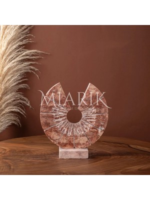 Miarik Design Dekoratif Yarim Ay Mermer Obje Kucuk Boy