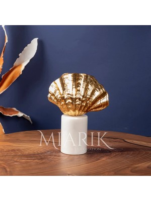 Miarik Design Gold Pirinç Deniz Kabuğu Istiridye Dekor