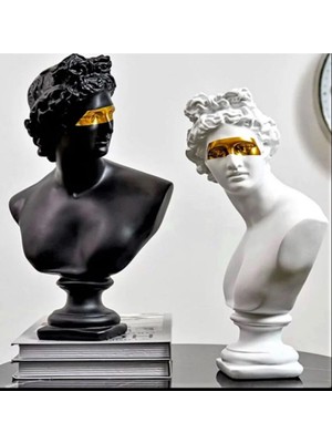 Miarik Design Afrodit ve Apollon Ikili Heykel Takım Bust