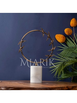 Miarik Design Dekoratif Tekli Sirma Kus Obje