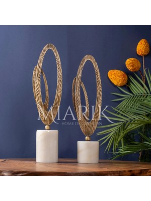Miarik Design Dekoratif Mermer Kaideli Tekli Kelebek Obje