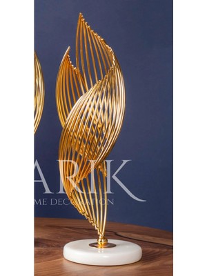 Miarik Design Dekoratif Tekli Mermer Kaideli Hortum Sipiral Helezon Donen Sarmal Obje