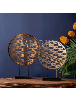 Miarik Design Dekoratif Yuvarlak 2li Dudak Obje