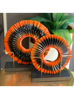 Miarik Design Ikili Polyester Disk Dekor