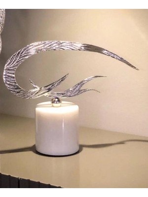 Miarik Design Dekoratif Mermer Kaideli Kisa Ateş Obje