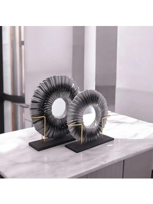 Miarik Design Ikili Polyester Disk Dekor