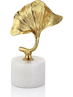 Miarik Design Dekoratif Mermer Kaideli Tek Gold Mantar Dekor