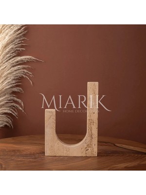 Miarik Design Dekoratif Traverten L Oble
