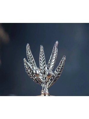 Miarik Design Zeytin Dali Dekoratif Hayvan, Yaprak Figürlü Metal Obje Aksesuar