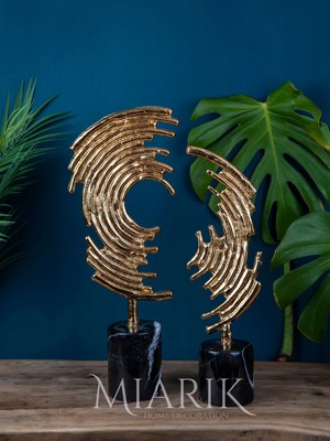 Miarik Design Dekoratif Mermer Kaideli Yarım Ikon Obje Aksesuar