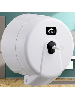 Rova Mini Point Içten Çekmeli Wc Kağıdı Dispenseri Beyaz