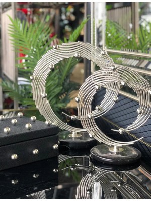 Miarik Design Dekoratif Siyah Mermer Kaideli Gezegen Dekor Obje
