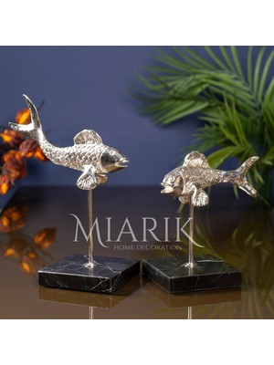 Miarik Design Dekoratif Balık Dekor Obje 2li