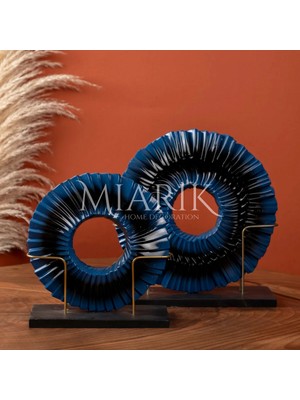 Miarik Design Ikili Polyester Disk Dekor