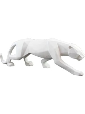 Miarik Design Dekoratif Kübik Panter Poljester Heykel, Obje