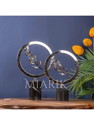 Miarik Design Dekoratif 2li Zeytin Dalı Profil Obje