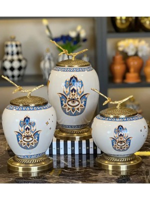 Miarik Design Dekoratif 3'lü Küp Turnali