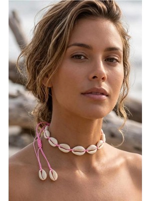 Petek Aksesuar Deniz Kabuğu Midye Choker Tasma Kolye