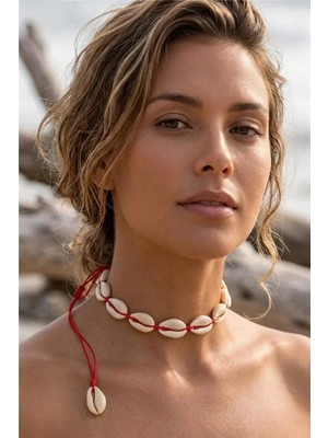 Petek Aksesuar Deniz Kabuğu Midye Choker Tasma Kolye