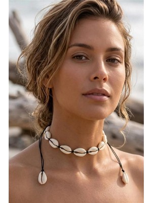 Petek Aksesuar Deniz Kabuğu Midye Choker Tasma Kolye