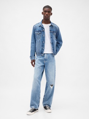 Gap Erkek Açık Mavi Baggy Jean Pantolon