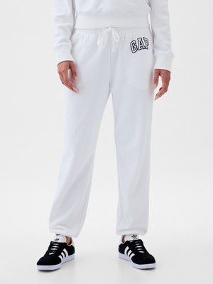 Gap Kadın Beyaz Gap Logo Jogger Havlu Kumaş Eşofman Altı