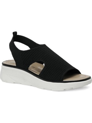 Polaris 325575.Z Siyah Kadın Spor Sandalet