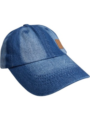 Spteks Kitti 9-15 Yaş Erkek Garson Açık Denim Renk Amblem Figürlü Yazlık Kep Kot Şapka