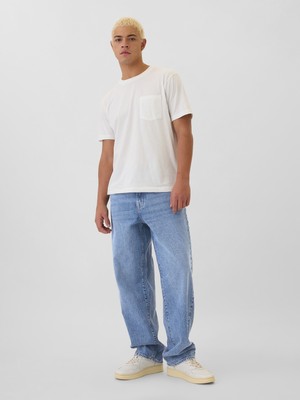 Gap Erkek Açık Mavi Baggy Jean Pantolon
