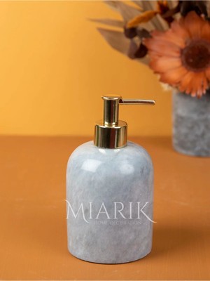 Miarik Design Gri Altın Detaylı Sıvı Sabunluk