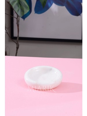Miarik Design Mermer Oval Katı Sabunluk Takılık