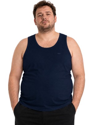 Battal Moda Battalmoda Erkek Büyük Beden Lacivert Atlet 3xl-4xl-5xl-6xl