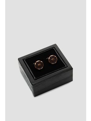 Abbate 98521 Bronze Bordo Erkek Kol Düğmesi