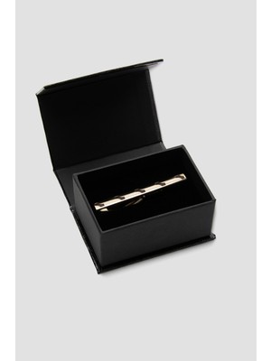 Abbate 98001 Gold Kahverengi Erkek Kravat Iğnesi