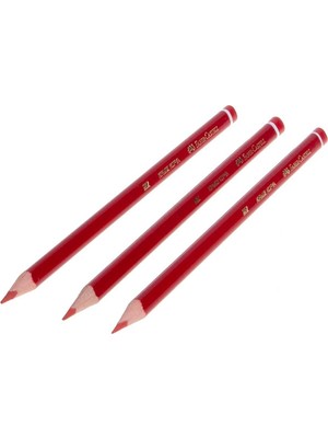 Faber-Castell Kırmızı Kopya Kalemi 3'lü Kurşun Kalem Seti Uzun Süreli Kullanım İçin