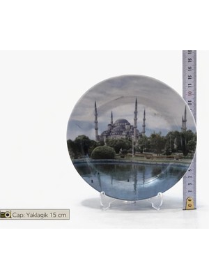 Evvel Zaman Antik Istanbul Sultanahmet Desenli Dekoratif Tabak – Koleksiyonluk Parça
