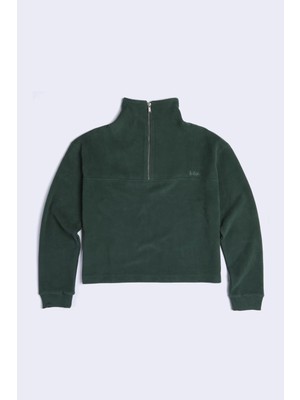 Lee Cooper Vegas Kadın Dik Yaka Sweatshirt Yeşil