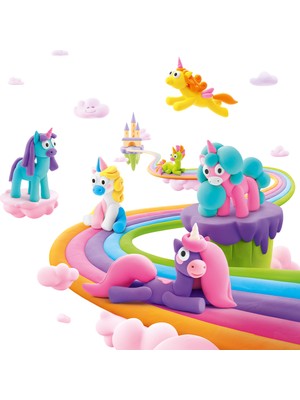 Hey Clay Yaratıcı Kil Seti - Rainbow Unicorns