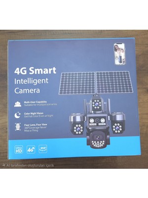 Acme Iprocam 332PLUS 4kameralı  Çakarlı 12MP Çift Solar 4glte Kamera