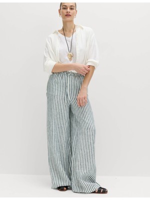 Marks & Spencer Saf Keten Palazzo Pantolon