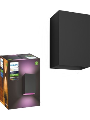 Philips Hue Resonate Dış Mekan Duvar Lambası 2X8W - Siyah