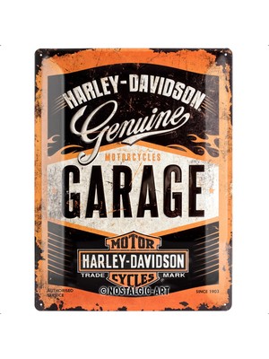 Nostalgic Art Harley-Davidson - Garage Metal Tablo 30 x 40 cm