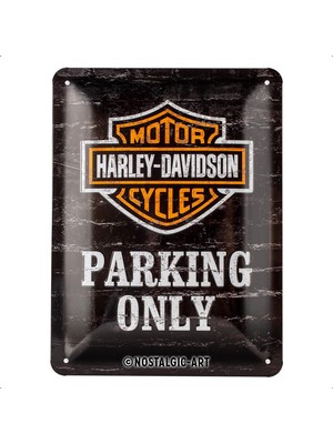 Nostalgic Art Harley-Davidson - Parking Only Metal Tablo 15 x 20 cm